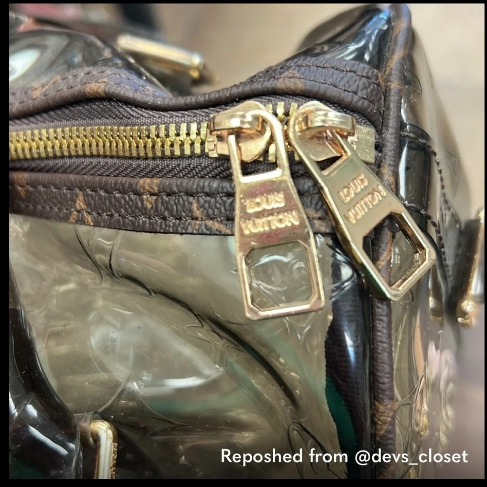 Brown clear satchel bag with Twilly - Picture 9 of 15